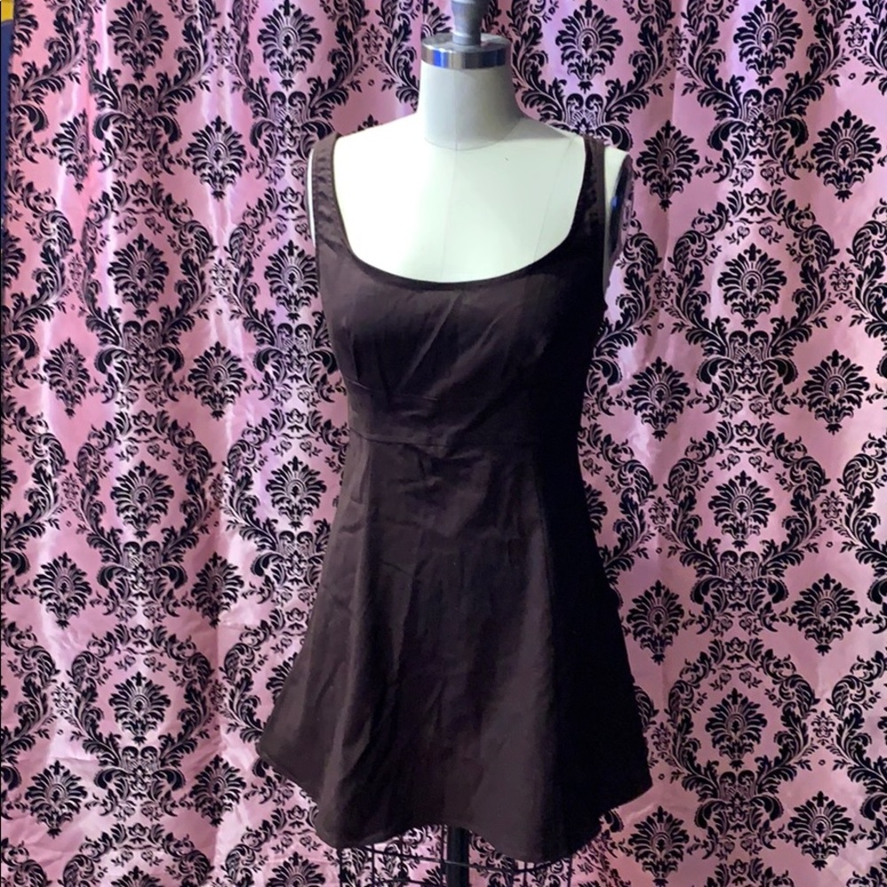 Free People Brown Structured Tank Dress